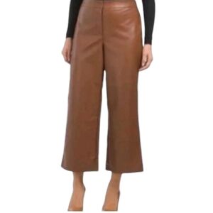 NWT Bagatelle Collection Cropped Wide Leg Size XL Faux Leather Pants